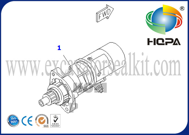 600-863-4110 6008634110 6D102始動機24V 4.5KW、WPS米国は決め付けます
